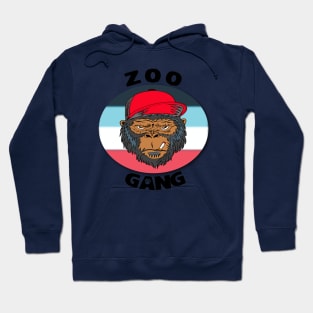 Angry monkey smokin - zoo gang Hoodie